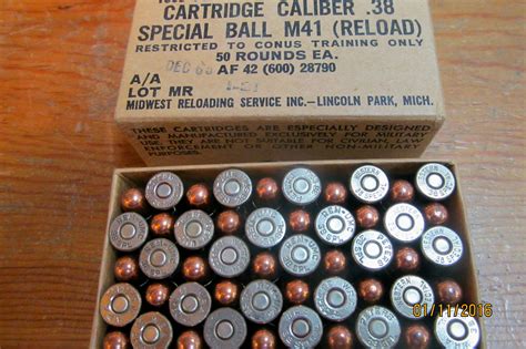 Vintage, Military 38 Special Ammo