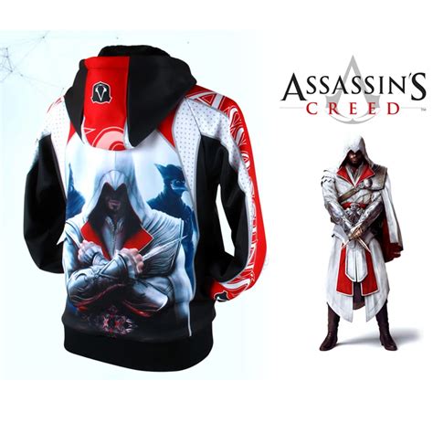 2017 Outdoor Hiking Assasins Creed Hoodie Men Black Cosplay Sweatshirt ...