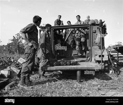 VIETNAM WAR, 1969. /nAmerican soldiers of the 2nd Battalion, 8th Infantry, 4th Infantry Division ...