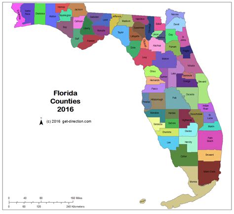 Map of Florida Counties