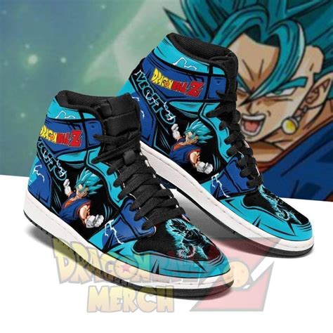 Vegito Blue Jordan Sneakers Custome Shoes No.1 - Dragon Ball Z Merch