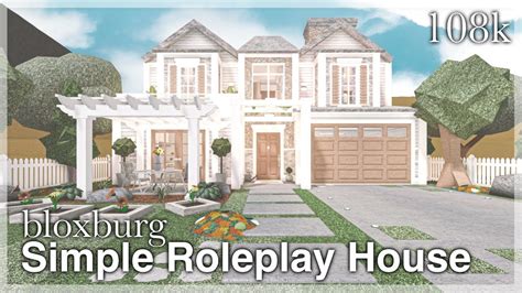 Bloxburg - Simple Roleplay House Speedbuild - YouTube