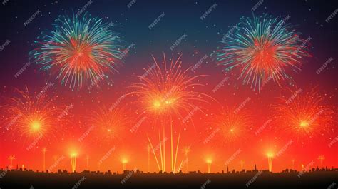 Premium AI Image | A Diwali poster showcasing a spectacular display of fireworks lighting up the ...