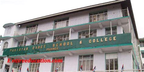 Pakistan Cadet School College Murree Admission 2022