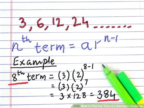 How to Find Any Term of a Geometric Sequence: 4 Steps