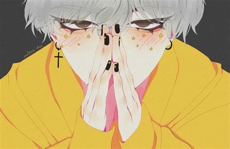 Aesthetic Yellow Anime Boy Pfp