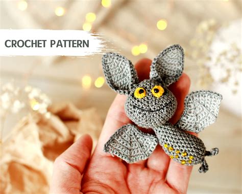 Crochet bat pattern bat plush bat pin amigurumi bat | Etsy