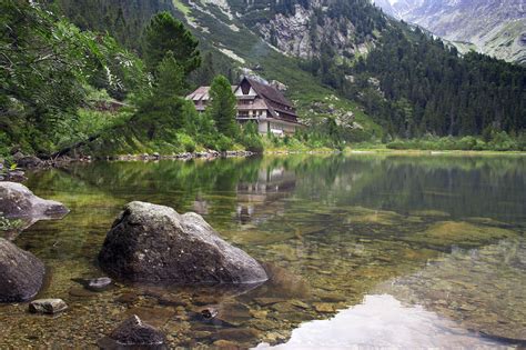 Chalet Next To Tarn Free Stock Photo - Public Domain Pictures