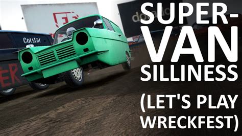 WRECKFEST | Supervan silliness with Reliant Robin racing - YouTube