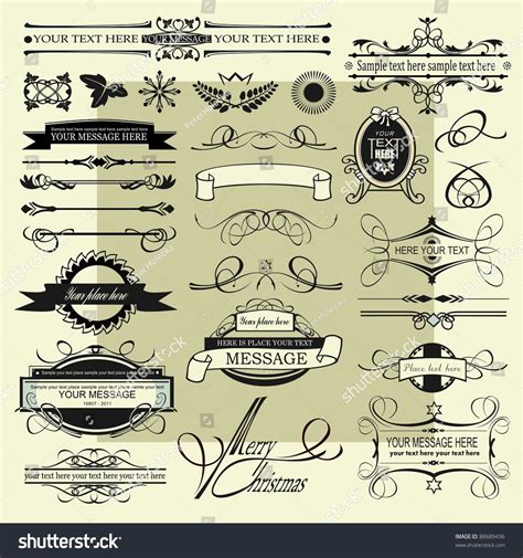 Vintage Signs Stock Vector Illustration 88689436 : Shutterstock