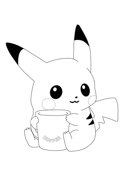 Baby Pikachu Coloring Pages - 2 Free Coloring Sheets (2020) | Disegni da colorare con animali ...