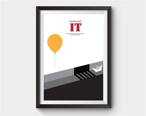 Stephen Kings IT Movie Poster Film Poster Minimalist Movie | Etsy