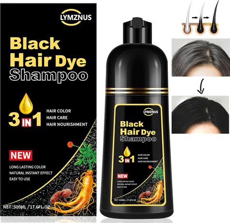 Amazon.com : KINGMING Dark Brown Hair Dye Shampoo for Gray Hair 3 in 1 - Champu Con Tinte Para ...