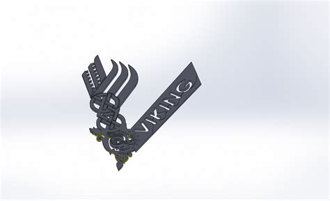 STL file VIKING LOGO 🚩・3D printing model to download・Cults