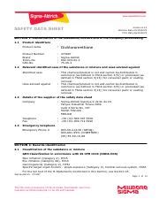 Safety Data Sheet: Dichloromethane | Hazards, Precautions, and | Course ...