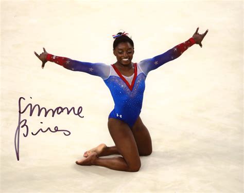 Simone Biles Autographed Signed 8X10 Photo Beckett Beckett Autographed ...