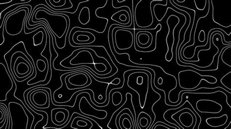 Abstract Animated Outline Topographic Contour Map Stock Footage Video ...