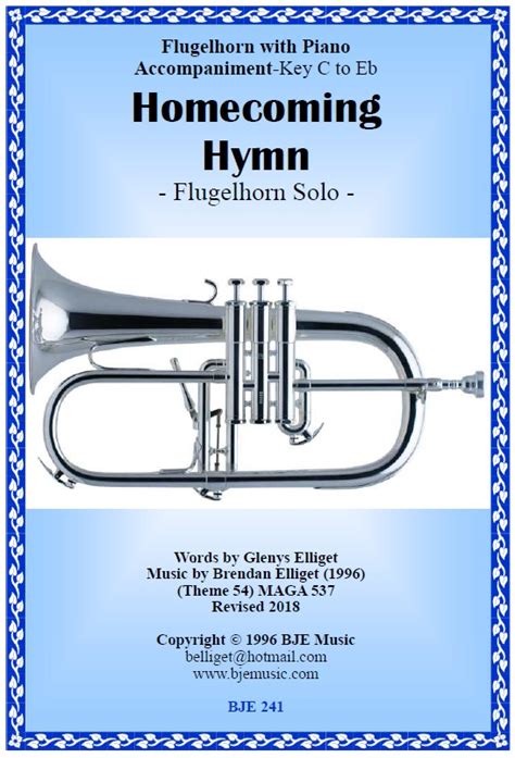 Homecoming Hymn - Flugelhorn Solo with Piano Score and Parts PDF