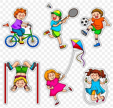 Children Fitness Clip Art