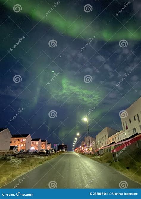 Northern Lights Over Nuuk Night Sky Stock Image - Image of northern, nuuk: 238005061