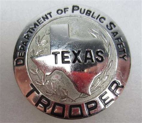 95: TEXAS DEPARTMENT OF PUBLIC SAFETY TROOPER LAW BADGE