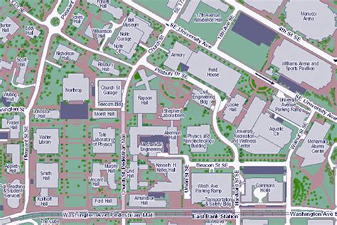 University Of Minnesota Campus Map East Bank - Edithe Marchelle