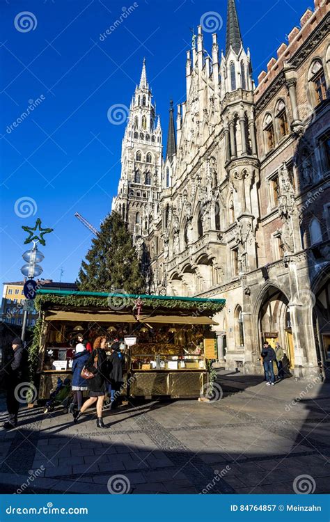 Christmas Market at Marienplatz Editorial Photography - Image of market ...