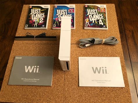 NINTENDO WII CONSOLE BUNDLE RVL-001 W/ GAMES & WII ACCESSORIES +FREE ...