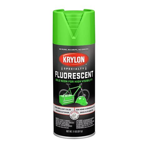 Krylon Fluorescent Paint, Gloss, Green, 11 oz. - Walmart.com