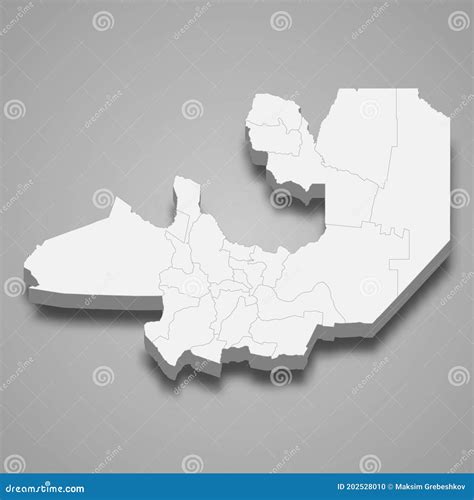 3d Isometric Map of Salta is a Province of Argentina Stock Illustration - Illustration of ...