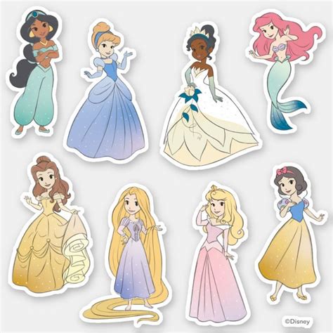Stardust Disney Princess Sticker | Zazzle | Princess sticker, Cinderella sticker, Disney sticker
