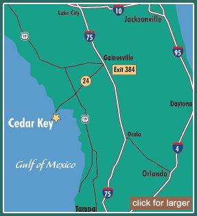 Map to Cedar Key Vacation Condo - Cedar Key Getaway : Maps and Directions