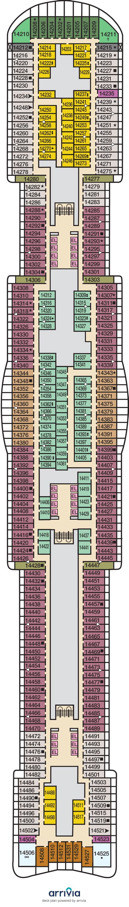 Carnival Jubilee Cabin 14249 - Category 4G - Interior Stateroom 14249 on iCruise.com