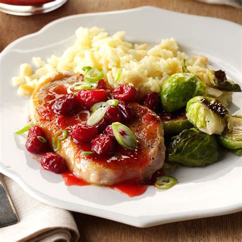 Cranberry Glazed Pork Chops Recipe | Taste of Home