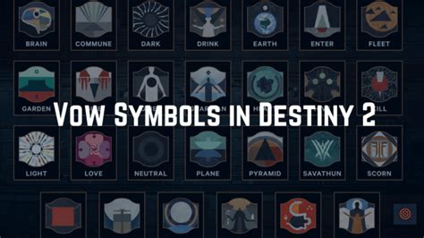 All Vow Symbols In Destiny 2? Explained - Gameinstants