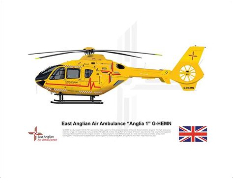 East Anglian Air Ambulance Airbus EC135 "Anglia 1" G-HEMN | Helicopter ...