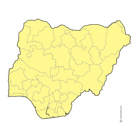 Nigeria states map