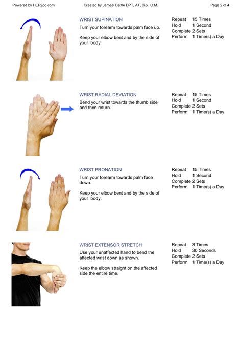 Wrist Sprain Exercises