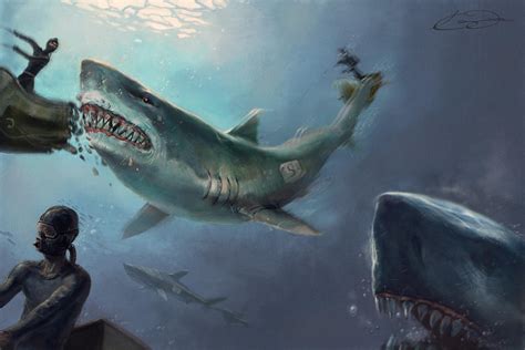 Shark Attack by kimag3500 on DeviantArt