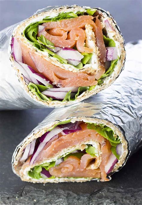 Smoked Salmon and Cream Cheese Wraps - Diabetes Strong