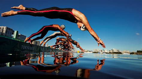 Soup-like water conditions in the swimming marathon Olympics