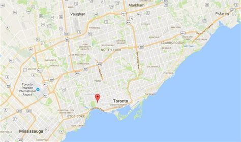 Roncesvalles district Toronto map - Map of Roncesvalles district Toronto (Canada)