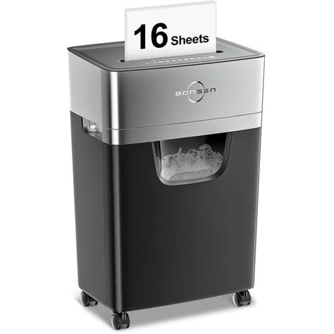 Paper Shredder 16-Sheet Cross Cut Shredder for Home Office Use with Pull Out Bin - Walmart.com