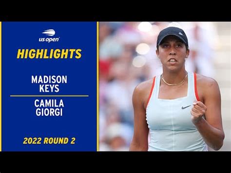 Madison Keys vs. Camila Giorgi Highlights | 2022 US Open Round 2 - The ...