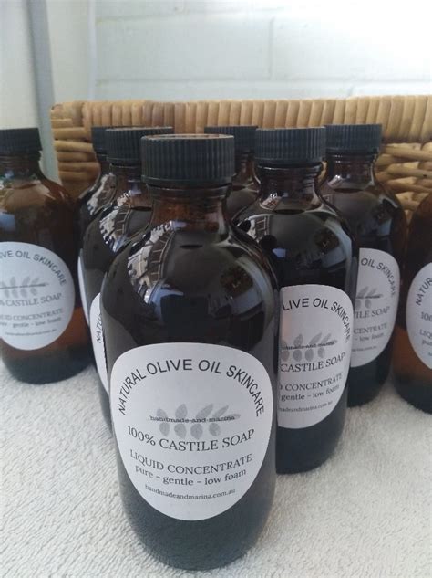 Pure Olive Oil Liquid Castile Soap | Handmade and Marina