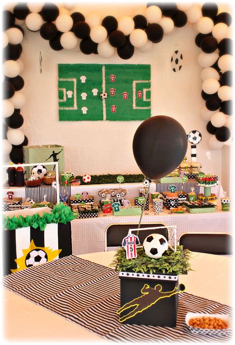 Ideas para tu mesa de postres!! Futbol Decoración y Organización de ...