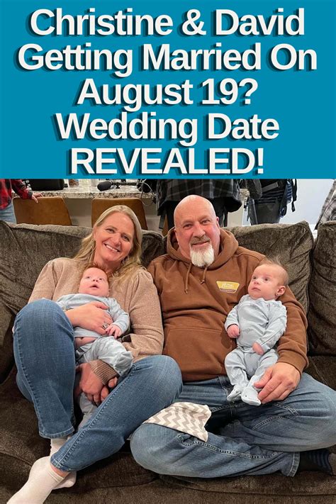 Sister wives christine david getting married on august 19 wedding date revealed – Artofit