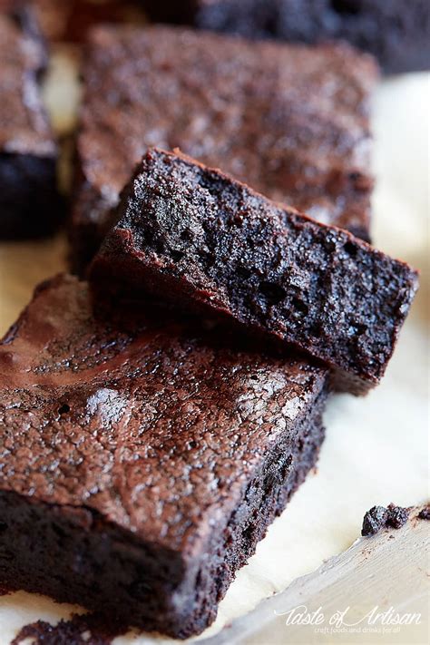 Flourless Brownies (Gluten-Free) - Taste of Artisan