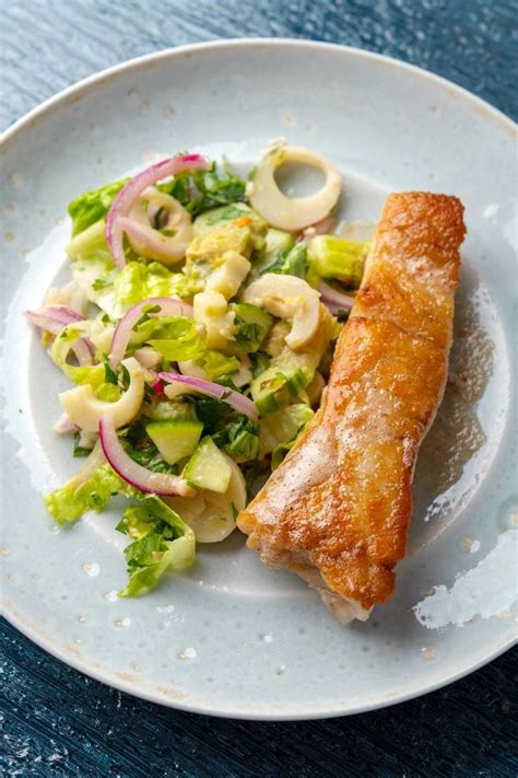 Pan Seared Grouper Recipe - Grouper with Hearts of Palm Salad