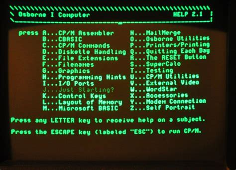 Osborne 1 screen shot | Old computers, Computer sci, Computer